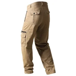 Men's Cargo Pants Cargo Trousers Tactical Pants Work Pants Zipper Pocket Multi Pocket Straight Leg Solid Color Outdoor Full Length Daily Stylish Black khaki