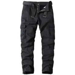 Men's Cargo Pants Cargo Trousers Work Pants 6 Pocket Solid Color Ripstop Breathable Weekend Streetwear Classic Casual Black Army Green
