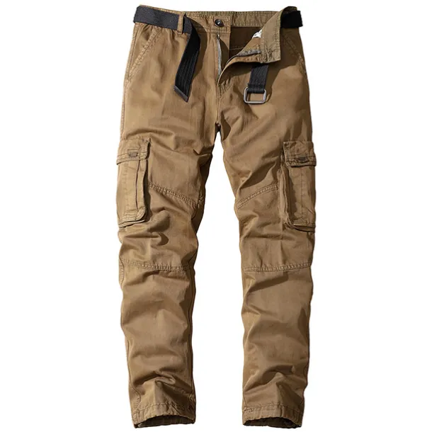 Men's Cargo Pants Cargo Trousers Work Pants 6 Pocket Solid Color Ripstop Breathable Weekend Streetwear Classic Casual Black Army Green