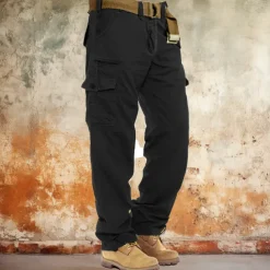 Men's Cargo Pants Cargo Trousers Work Pants Pocket Plain Comfort Breathable Outdoor Daily Going out Fashion Casual Army Yellow Black