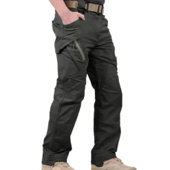 Men's Cargo Pants Cargo Trousers Combat Trousers Tactical Pants Solid Color Ripstop Breathable Going out Streetwear Designer Casual Black Green