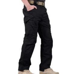 Men's Cargo Pants Cargo Trousers Combat Trousers Tactical Pants Solid Color Ripstop Breathable Going out Streetwear Designer Casual Black Green