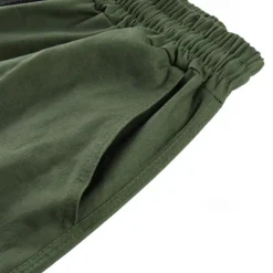 Men's Cargo Pants Cargo Trousers Drawstring Elastic Waist Multi Pocket Plain Wearable Outdoor Daily Camping & Hiking Fashion Classic Lake blue Black