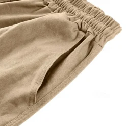 Men's Cargo Pants Cargo Trousers Drawstring Elastic Waist Multi Pocket Plain Wearable Outdoor Daily Camping & Hiking Fashion Classic Lake blue Black