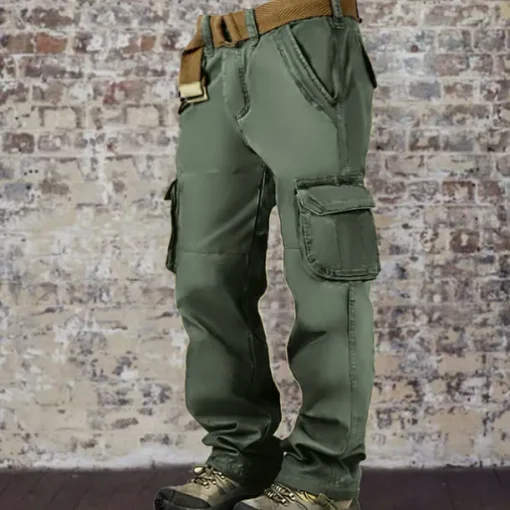 Men's Cargo Pants Cargo Trousers Trousers Multi Pocket Plain Wearable Outdoor Casual Daily Fashion Classic Army Yellow Black