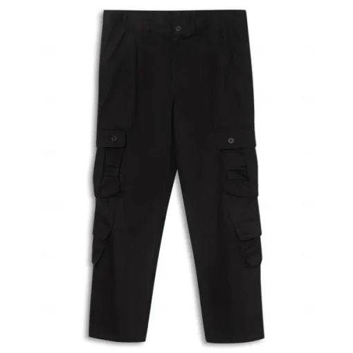 Men's Cargo Pants Cargo Trousers Trousers Tactical Work Pants Straight Leg Flap Pocket Plain Comfort Breathable Full Length Outdoor Work Basic Tactical Black Army Green Inelastic