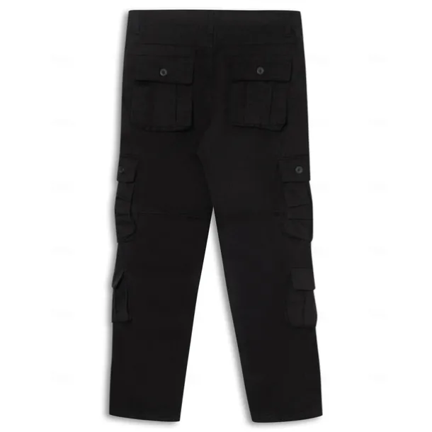 Men's Cargo Pants Cargo Trousers Trousers Tactical Work Pants Straight Leg Flap Pocket Plain Comfort Breathable Full Length Outdoor Work Basic Tactical Black Army Green Inelastic
