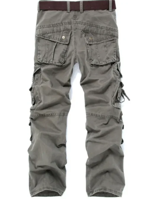 Men's Cargo Pants Cargo Trousers Trousers Multi Pocket Straight Leg Solid Colored Comfort Wearable Outdoor Daily 100% Cotton Sports Stylish ArmyGreen Black