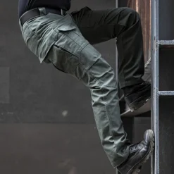 Men's Cargo Pants Hiking Pants Trousers Tactical Pants Military Camouflage Outdoor Regular Fit Waterproof Windproof Breathable Quick Dry Pants / Trousers Elastic Waist Black Camouflage Hunting