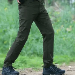 Men's Cargo Pants Hiking Pants Trousers Tactical Pants Military Outdoor Regular Fit Quick Dry Pants / Trousers Detachable Design Black Green Hunting Climbing Camping / Hiking / Caving S M L XL XXL