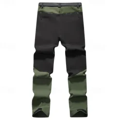 Men's Cargo Pants Hiking Pants Trousers Tactical Pants Military Patchwork Winter Outdoor Regular Fit Thermal Warm Fleece Lining Waterproof Pants / Trousers Army Green Khaki Hunting Climbing Camping