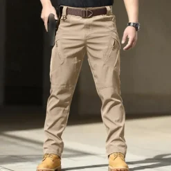 Men's Cargo Pants Tactical Pants Pocket Plain Waterproof Comfort Outdoor Daily Going out Fashion Casual Black Army Green