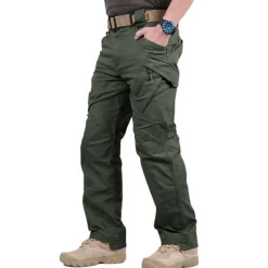 Men's Cargo Pants Tactical Pants Pocket Plain Waterproof Comfort Outdoor Daily Going out Fashion Casual Black Army Green
