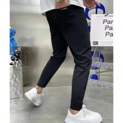 Men's Cargo Pants Tapered pants Trousers Drawstring Elastic Waist Plain Wearable Outdoor Daily Camping & Hiking Fashion Classic Black Khaki