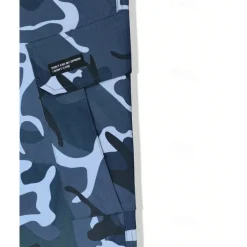 Men's Cargo Pants Trousers Camo Pants Elastic Waist Drawstring Multi Pocket Camouflage Wearable Outdoor Daily Camping & Hiking Fashion Classic Blue Green