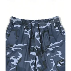 Men's Cargo Pants Trousers Camo Pants Elastic Waist Drawstring Multi Pocket Camouflage Wearable Outdoor Daily Camping & Hiking Fashion Classic Blue Green