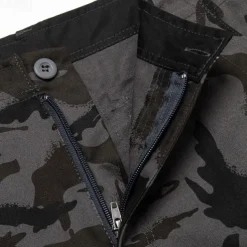 Men's Cargo Shorts Baggy Shorts Multi Pocket 6 Pocket Camouflage Breathable Knee Length Sports Outdoor Streetwear Casual Black Blue