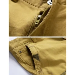 Men's Cargo Shorts Bermuda shorts with Side Pocket Multi Pocket Flap Pocket Solid Color Going out Streetwear Fashion Cargo Shorts ArmyGreen Blue
