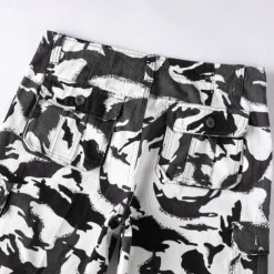 Men's Cargo Shorts Camo Shorts Shorts Summer Shorts Zipper Multiple Pockets Flap Pocket Camouflage Camo / Camouflage Comfort Wearable Short Outdoor Vacation Sport Casual Black Army Green