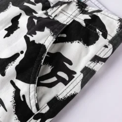 Men's Cargo Shorts Camo Shorts Shorts Summer Shorts Zipper Multiple Pockets Flap Pocket Camouflage Camo / Camouflage Comfort Wearable Short Outdoor Vacation Sport Casual Black Army Green