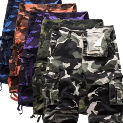 Men's Cargo Shorts Camo Shorts Shorts Multi Pocket Camouflage Comfort Breathable Outdoor Daily Going out Fashion Streetwear White Yellow