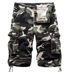 Men's Cargo Shorts Camo Shorts Shorts Multi Pocket Camouflage Comfort Breathable Outdoor Daily Going out Fashion Streetwear White Yellow