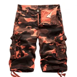 Men's Cargo Shorts Camo Shorts Shorts Multi Pocket Camouflage Comfort Breathable Outdoor Daily Going out Fashion Streetwear White Yellow