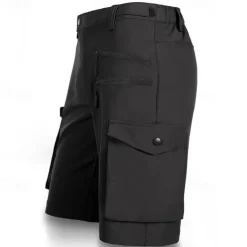 Men's Cargo Shorts Camping Shorts Shorts Hiking Shorts Elastic Waist Multi Pocket Plain Waterproof Quick Dry Knee Length Sports Outdoor Daily Camping & Hiking Classic Style Athleisure Black Blue