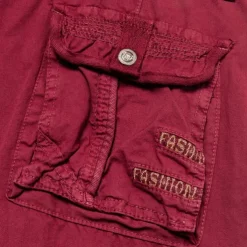 Men's Cargo Shorts Capri Pants Shorts Hiking Shorts Leg Drawstring 6 Pocket Plain Comfort Outdoor Casual Daily Vacation Fashion Wine Army Green