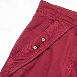 Men's Cargo Shorts Capri Pants Shorts Hiking Shorts Leg Drawstring 6 Pocket Plain Comfort Outdoor Casual Daily Vacation Fashion Wine Army Green