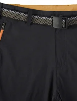 Men's Cargo Shorts Capri Pants Workout Shorts Hiking Shorts Going out Weekend Breathable Quick Dry Buttons Multiple Pockets Straight Leg Plain Knee Length Gymnatics Activewear Black Blue