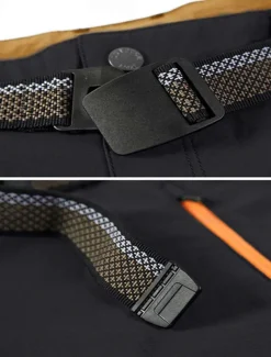 Men's Cargo Shorts Capri Pants Workout Shorts Hiking Shorts Going out Weekend Breathable Quick Dry Buttons Multiple Pockets Straight Leg Plain Knee Length Gymnatics Activewear Black Blue