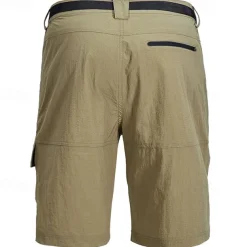 Men's Cargo Shorts Hiking Shorts Military Outdoor Regular Fit Waterproof Breathable Quick Dry Shorts Black Green Hunting Climbing Camping / Hiking / Caving S M L XL XXL