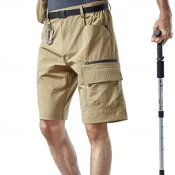 Men's Cargo Shorts Hiking Shorts Military Outdoor Regular Fit Waterproof Breathable Quick Dry Shorts Black Green Hunting Climbing Camping / Hiking / Caving S M L XL XXL