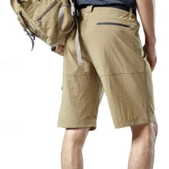 Men's Cargo Shorts Hiking Shorts Military Outdoor Regular Fit Waterproof Breathable Quick Dry Shorts Black Green Hunting Climbing Camping / Hiking / Caving S M L XL XXL