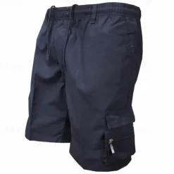 Men's Cargo Shorts Hiking Shorts Military Outdoor Regular Fit Waterproof Breathable Quick Dry Shorts Zipper Pocket Black Army Green Hunting Climbing Camping / Hiking / Caving S M L XL XXL