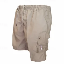 Men's Cargo Shorts Hiking Shorts Military Outdoor Regular Fit Waterproof Breathable Quick Dry Shorts Zipper Pocket Black Army Green Hunting Climbing Camping / Hiking / Caving S M L XL XXL