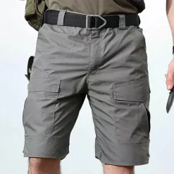 Men's Cargo Shorts Hiking Shorts Tactical Shorts Military Outdoor Regular Fit Waterproof Breathable Quick Dry Shorts Black Khaki Hunting Climbing Camping / Hiking / Caving S M L XL XXL