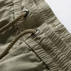 Men's Cargo Shorts Hiking Shorts Military Summer Outdoor Regular Fit 10“ Ripstop Breathable Quick Dry Multi Pockets Shorts Drawstring Elastic Waist Dark Grey Army Green Cotton Fishing Climbing