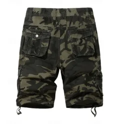 Men's Cargo Shorts Shorts Summer Shorts Multi Pocket Flap Pocket Camo Comfort Wearable Knee Length Outdoor Sport Daily Fashion Casual Camouflage - Army Green Light Grey