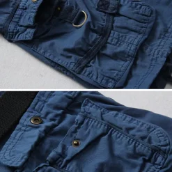 Men's Cargo Shorts Shorts Summer Shorts Multi Pocket Flap Pocket Plain Comfort Wearable Knee Length Outdoor Sport Daily Fashion Casual Black Red