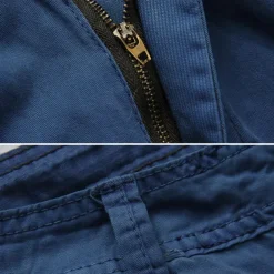 Men's Cargo Shorts Shorts Summer Shorts Multi Pocket Flap Pocket Plain Comfort Wearable Knee Length Outdoor Sport Daily Fashion Casual Black Red