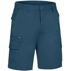 Men's Cargo Shorts Shorts Summer Shorts Elastic Waist Multi Pocket Flap Pocket Plain Comfort Wearable Knee Length Outdoor Sport Daily Fashion Casual Black Yellow