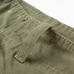 Men's Cargo Shorts Shorts Summer Shorts Buttons Multi Pocket Plain Comfort Wearable Knee Length Outdoor Sport Daily Fashion Casual Black Khaki