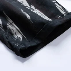 Men's Cargo Shorts Shorts Summer Shorts Work Shorts Golf Shorts Drawstring Elastic Waist Multi Pocket Florals Comfort Wearable Knee Length Outdoor Sport Daily Fashion Casual Black Red