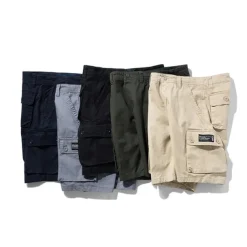 Men's Cargo Shorts Shorts Multi Pocket Straight Leg Print Solid Colored Comfort Wearable Knee Length Outdoor Daily Sports Stylish Black Blue