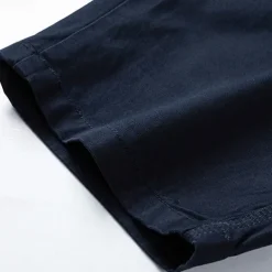 Men's Cargo Shorts Shorts Summer Shorts Work Shorts Golf Shorts Multi Pocket Button-Down Flap Pocket Plain Comfort Wearable Knee Length Outdoor Sport Daily Fashion Casual Black Blue