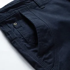 Men's Cargo Shorts Shorts Summer Shorts Work Shorts Golf Shorts Multi Pocket Button-Down Flap Pocket Plain Comfort Wearable Knee Length Outdoor Sport Daily Fashion Casual Black Blue