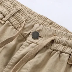 Men's Cargo Shorts Shorts Summer Shorts Drawstring Elastic Waist Multi Pocket Plain Comfort Wearable Knee Length Outdoor Sport Daily Fashion Casual Black Yellow