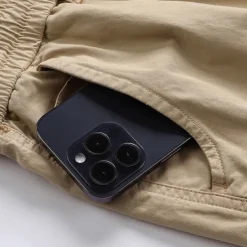 Men's Cargo Shorts Shorts Summer Shorts Drawstring Elastic Waist Multi Pocket Plain Comfort Wearable Knee Length Outdoor Sport Daily Fashion Casual Black Yellow